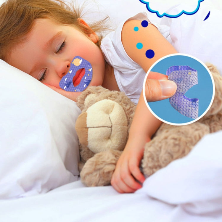 30pcs /Box Fawnmum Mouth Breathing Patch Night Stop Snoring Patch Anti-Snoring Closed Mouth Patch, Color: Children Blue - free shipping - PMC TechLife - Order now!