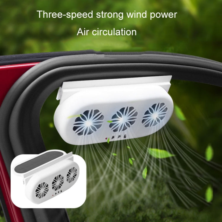 USB Plug-In Car Window Exhaust Fan Car Air Circulation Cooling Ventilation Fan, Color: White - Heating & Fans by PMC TechLife | Online Shopping South Africa | PMC TechLife | Buy Now Pay Later Mobicred