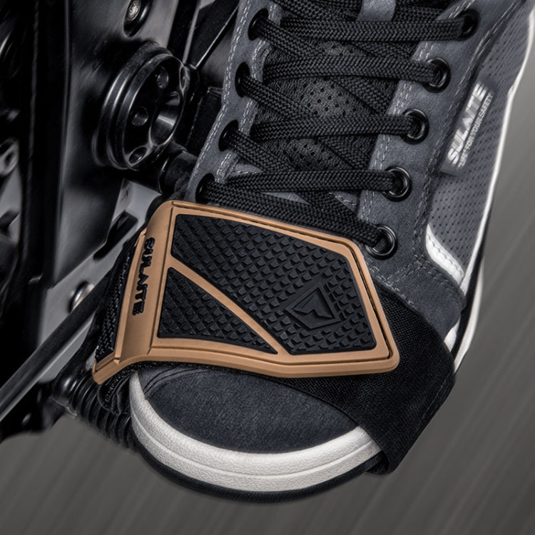 SULAITE Motorcycle Anti-Slip Riding Gear Cover Anti-Scratch Wear-Resistant Shoe Cover(Gray) - Protective Gear by SULAITE | Online Shopping South Africa | PMC Jewellery | Buy Now Pay Later Mobicred