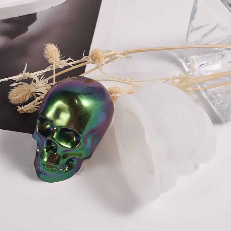 DIY Epoxy Candle Skull Keychain Pendant Silicone Mold Halloween Ornaments Mold, Spec: M - free shipping - PMc TechLife - Order now!
