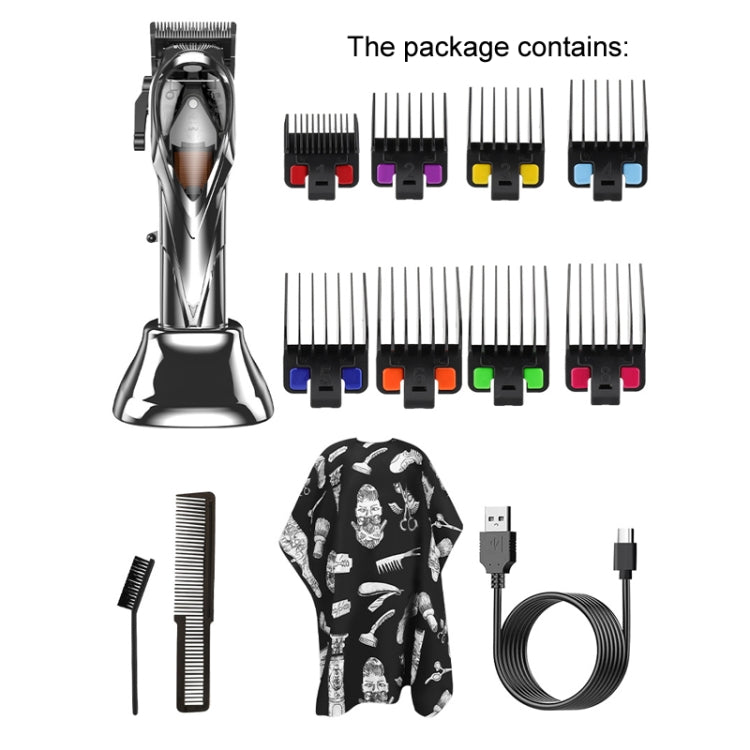 Rechargeable Magnetic Suspension High-speed Electric Hair Clipper(Silver) - free shipping - PMC TechLife - Order now!