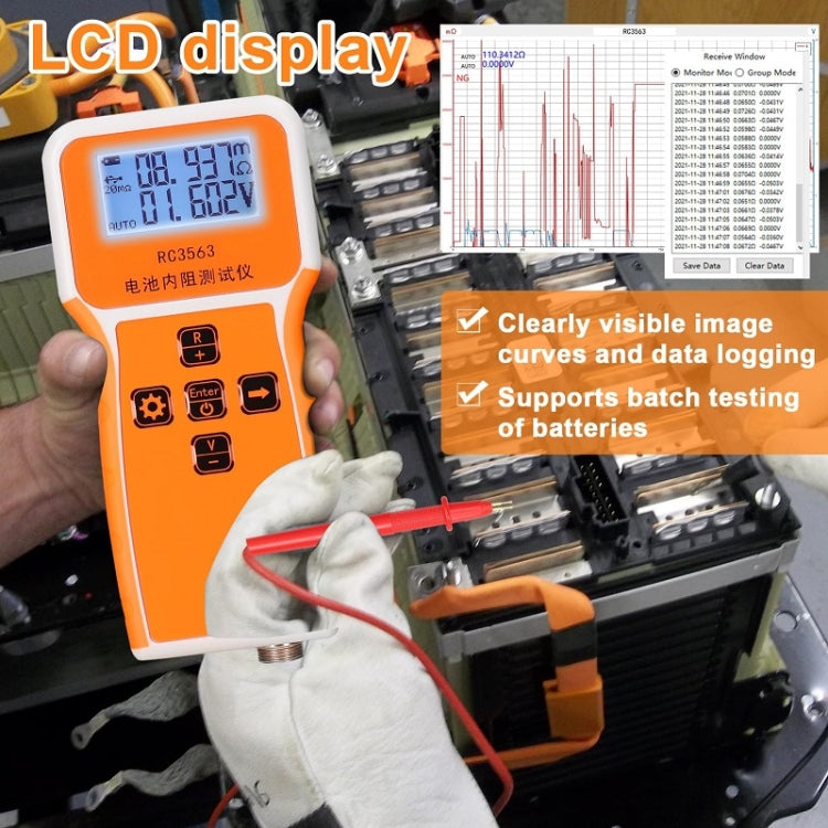 High-Precision Battery Voltage Internal Resistance Tester, Specifications: Host+Clip - Battery & Resistance Tester by PMC TechLife | Online Shopping South Africa | PMC TechLife | Buy Now Pay Later Mobicred