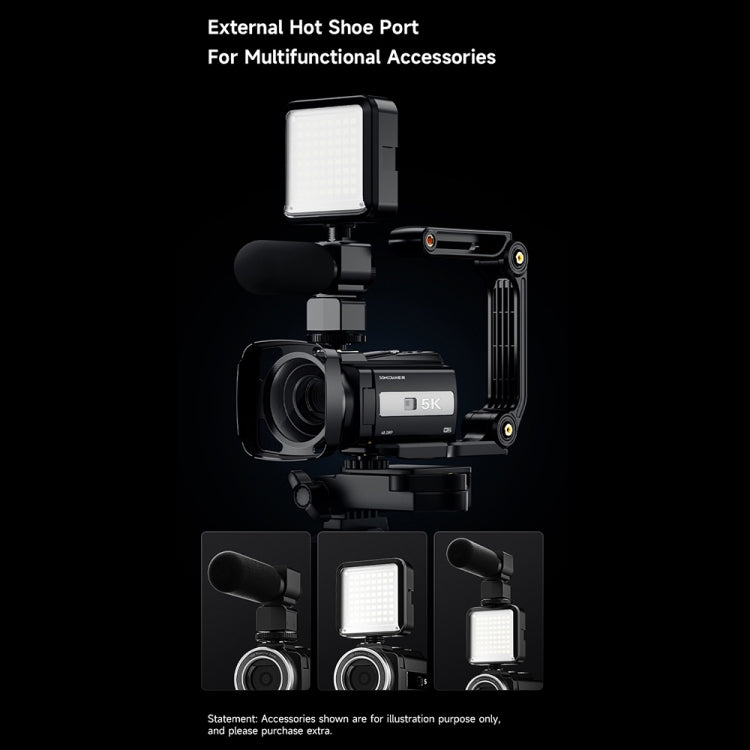 HDV-255K 5K/30FPS 16X Zoom Outdoor Sports HD Electronic Anti-Shake Digital Camera(US Plug) - Video Cameras by PMC TechLife | Online Shopping South Africa | PMC TechLife | Buy Now Pay Later Mobicred