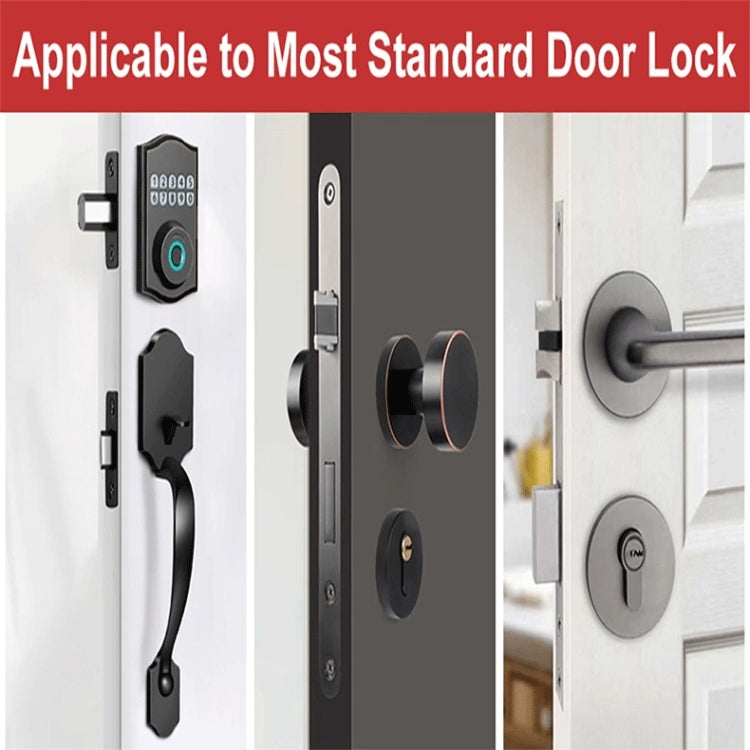 Heavy Duty Metal Latch Plate for Exterior Interior Door Double Hole Reinforcement Striker Plates(White) - Door Locks & Cabinet Locks by PMc TechLife | Online Shopping South Africa | PMc TechLife | Buy Now Pay Later Mobicred