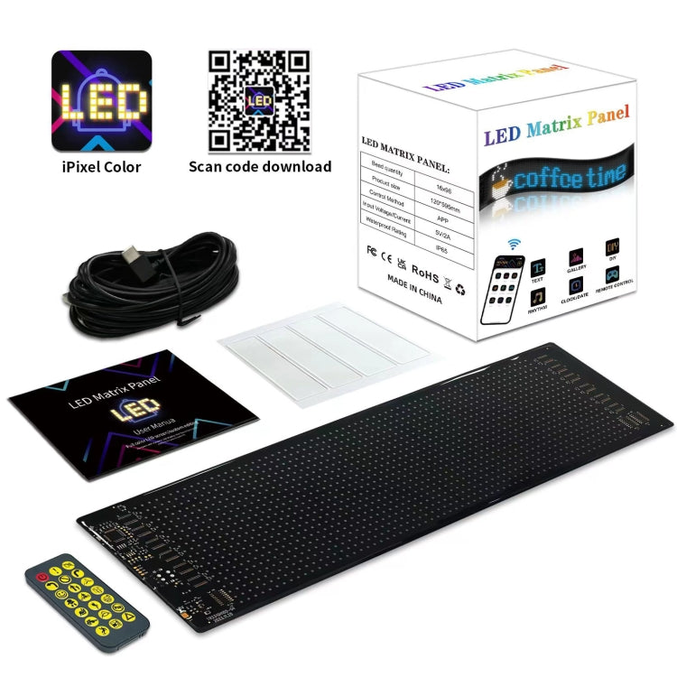 7x17.3cm(16 x 32 LEDs) Car Flexible Display Advertising Screen APP Bluetooth Smart Screen - free shipping - PMC Jewellery - Order now!