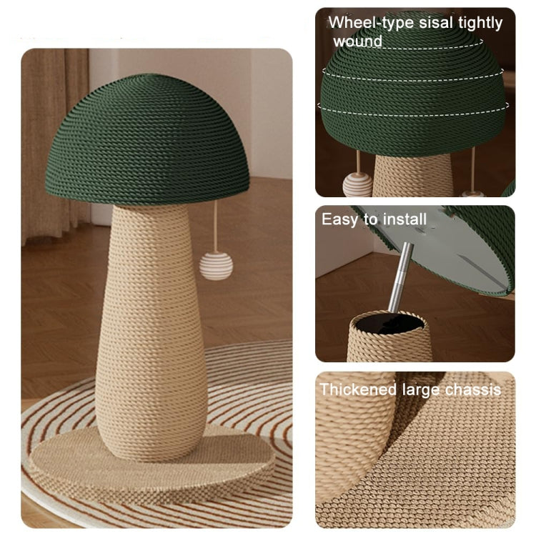Vertical Sisal Cat Scratching Post Wear-Resistant Cat Interactive Toy, Style: Large Mushroom - Cat Scratch Board by PMC TechLife | Online Shopping South Africa | PMC TechLife | Buy Now Pay Later Mobicred