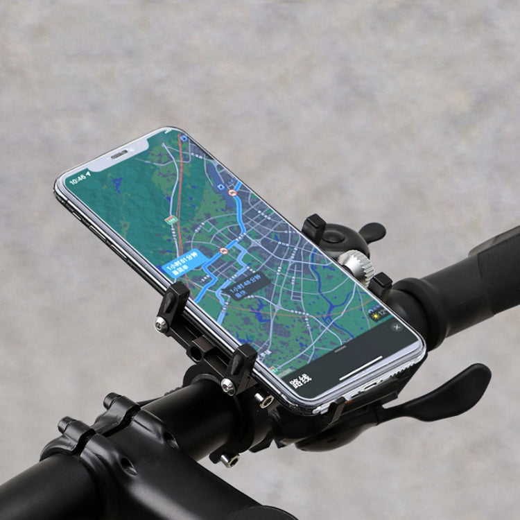 Aluminum Alloy Motorcycle Bicycle Navigation Mobile Phone Holder(Blue) - Holder by PMC TechLife | Online Shopping South Africa | PMC TechLife | Buy Now Pay Later Mobicred