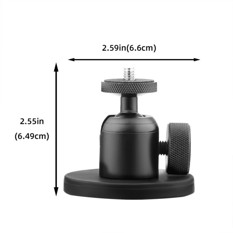 Magnetic Aluminum Alloy Ball Head Mount for Sports Cameras and Mobile Phones - free shipping - PMC TechLife - Order now!