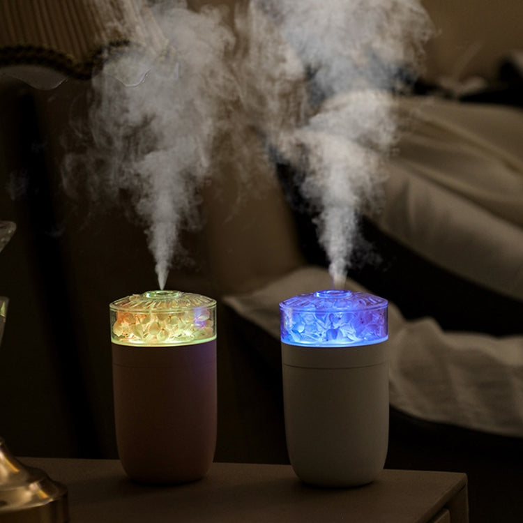 230ml Flower Air Humidifier USB Home Car Aroma Humidifier With Colorful Ambient Light(White) - free shipping - PMC TechLife - Order now!