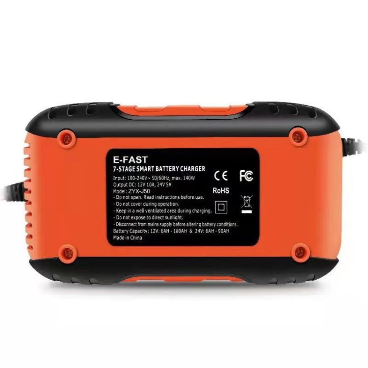 ANHTCzyx 12V/24V 6-180AH 7-Stage Smart Car Motorcycle Battery Charger(UK Plug) - free shipping - PMC Jewellery - Order now!
