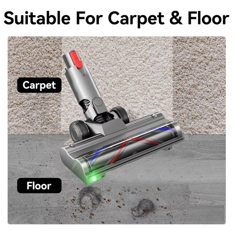 For Dyson V10 Slim / V12 Slim Vacuum Cleaner Lightweight Direct Drive Floor Brush Head with Dust Led Lights - free shipping - PMc TechLife - Order now!