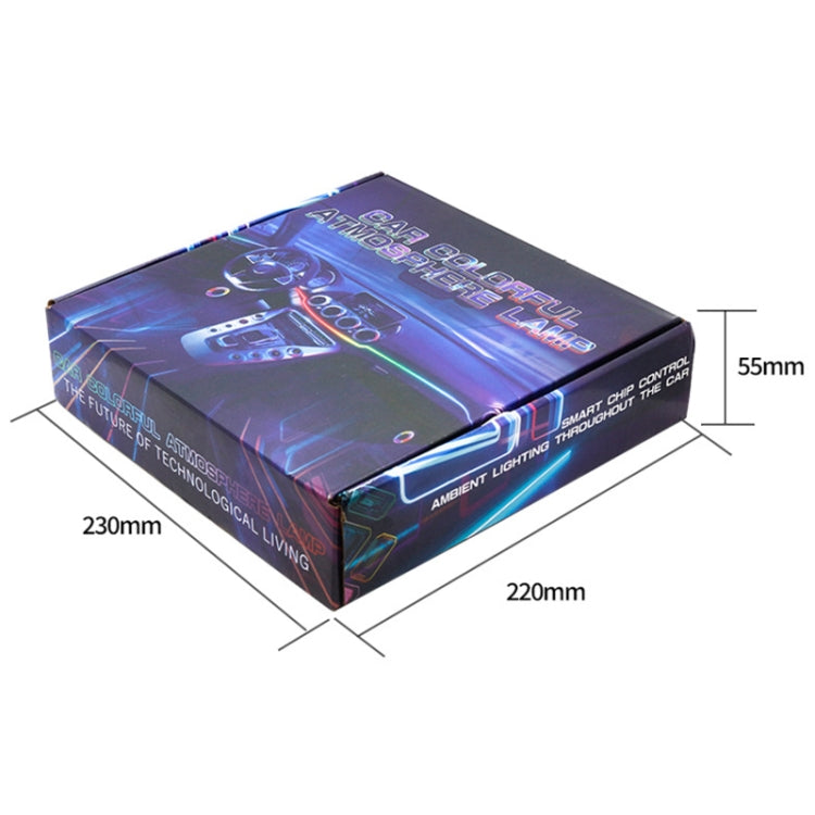 10 in 1 Car Hidden Acrylic LED Colorful Decorative Atmosphere Light Strip - Atmosphere lights by PMC Jewellery | Online Shopping South Africa | PMC Jewellery | Buy Now Pay Later Mobicred