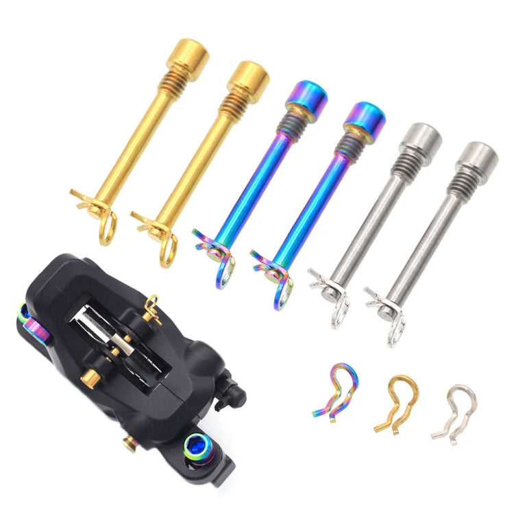 Mountain Road Bicycle Titanium Alloy Clip Pad Latch With Retaining Spring, Color: Pin + Circlip Titanium - Bicycle Brake Parts by PMc TechLife | Online Shopping South Africa | PMc TechLife | Buy Now Pay Later Mobicred