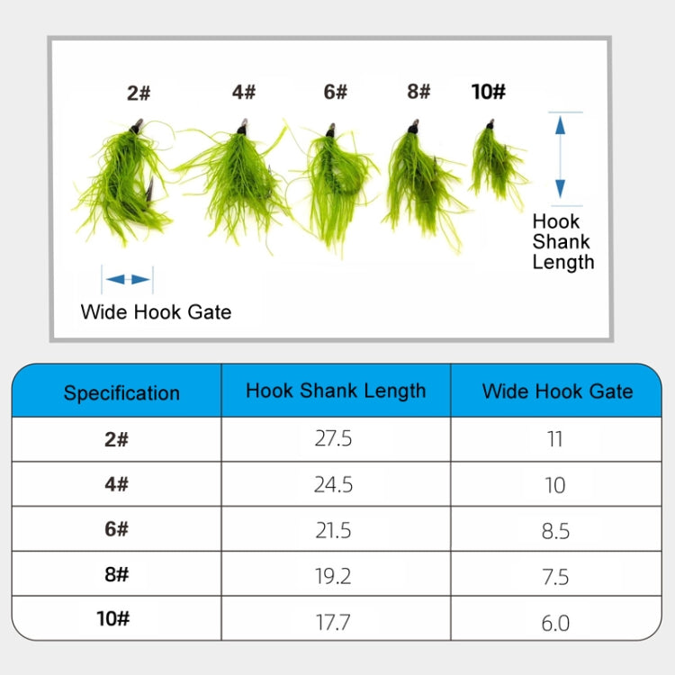 4pcs /Box Hooks Imitation Aquatic Grass Fishing Hooks Grass Hooks(2#) - Fishing Hooks by PMC TechLife | Online Shopping South Africa | PMC TechLife | Buy Now Pay Later Mobicred