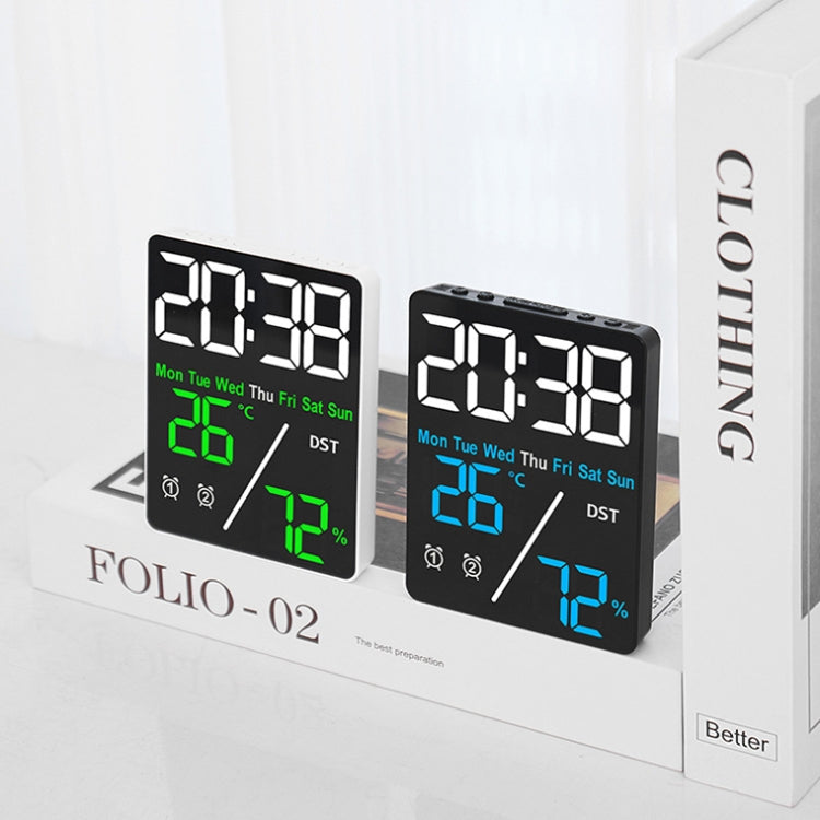 Multifunctional Temperature / Humidity Display Electronic Alarm Clock, Color: Three-color Black - Alarm Clocks by PMc TechLife | Online Shopping South Africa | PMc TechLife | Buy Now Pay Later Mobicred