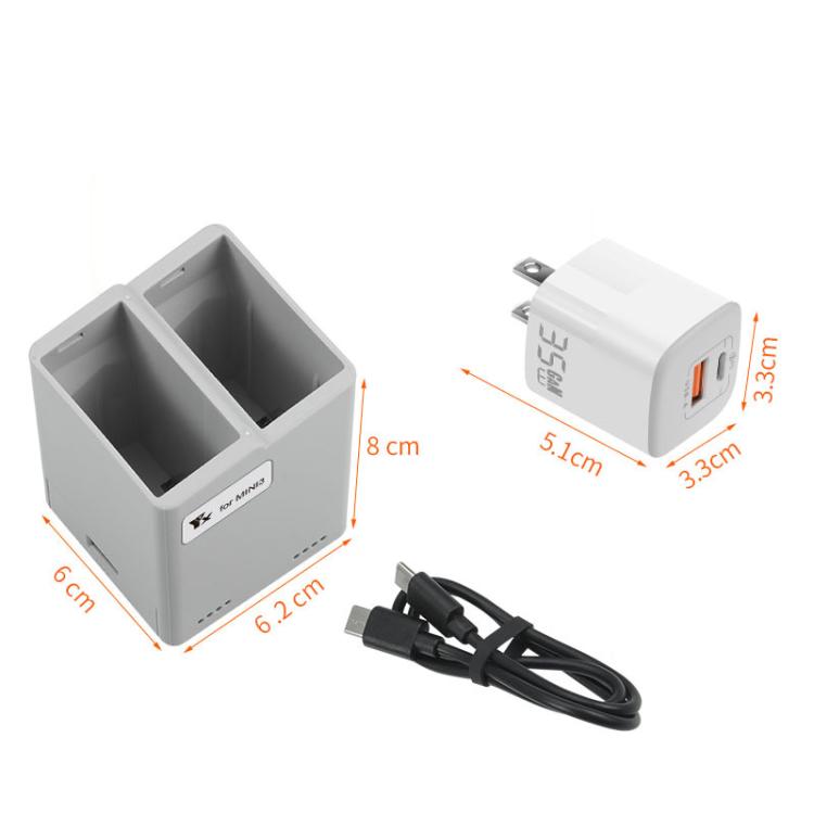 For DJI Mini 4 Pro / Mini 3 Pro / Mini 3 YX Dual-Way Charger Battery Manager Without Plug - free shipping - PMC TechLife - Order now!