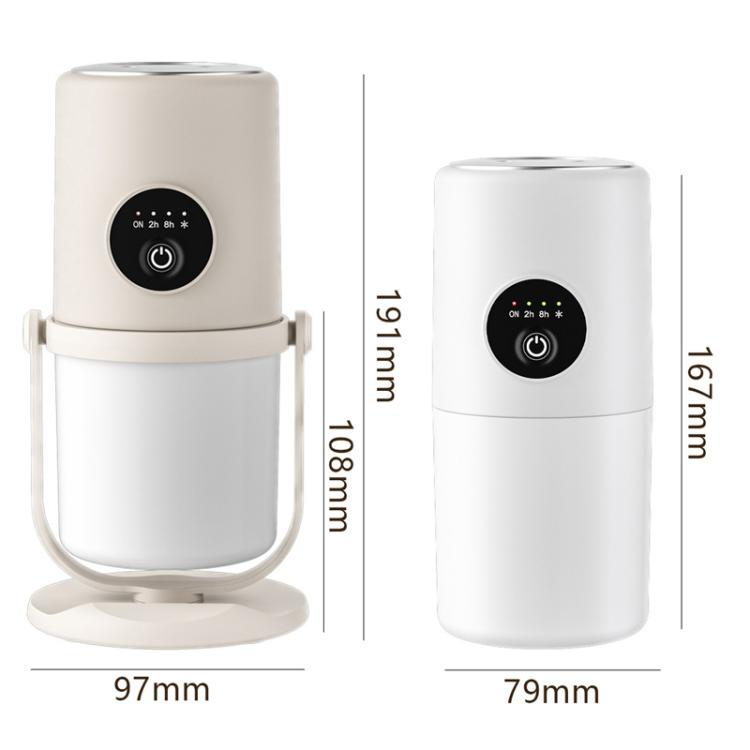 Desktop Dual Port Humidifier Portable Mini Air Purifier With Nightlight, Color: Beige+Base - free shipping - PMC TechLife - Order now!