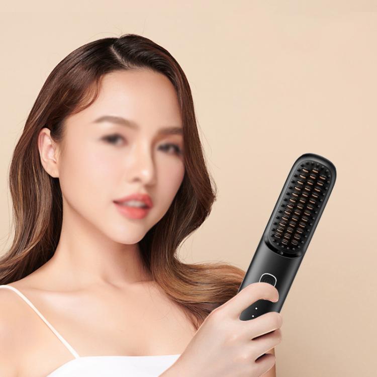 Negative Ion Hair Care Wireless Hair Straightener Portable Straight and Curly Hair Straightener(Black) - free shipping - PMC TechLife - Order now!