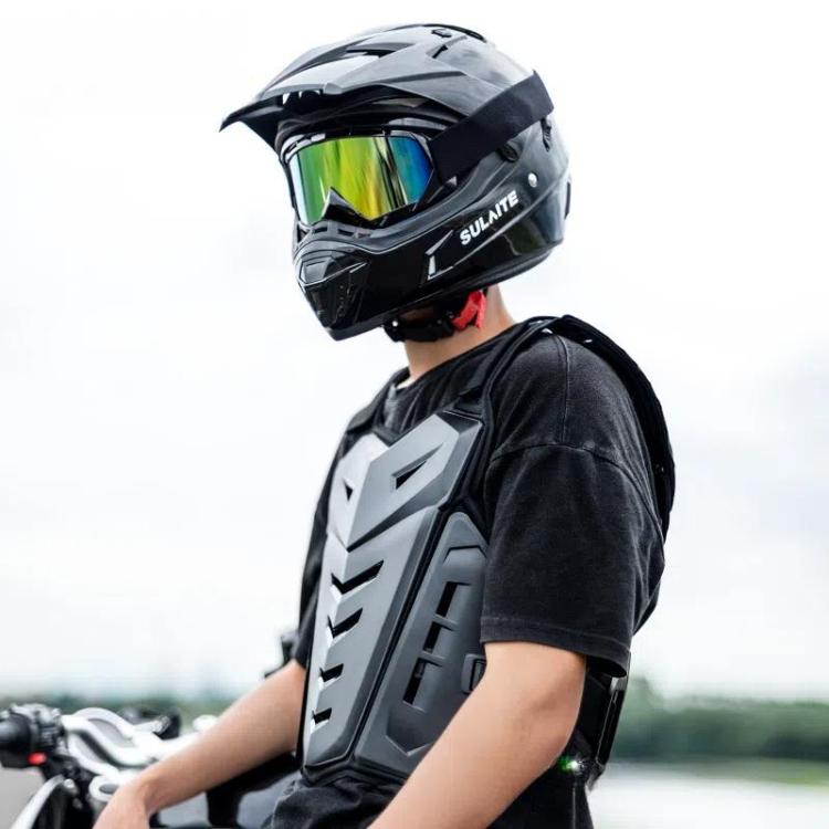 SULAITE Motocross Armor Vest Motorcycle Rider Chest Protection Equipment Racing Anti-Fall Armor Protector, Size: Uniform(White) - free shipping - PMc TechLife - Order now!