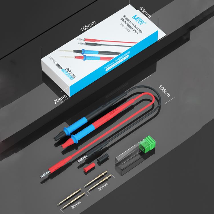 MaAnt P23A Multimeter Pens Pointed Silicone Cord Frostproof Detachable Stainless Steel Test Pen Accessories - free shipping - PMc TechLife - Order now!