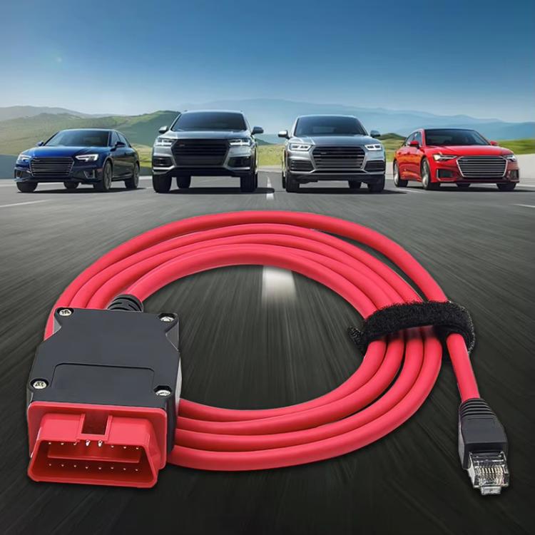 DOIP ENET Cable VAG DoIP Cable For Volkswagen / Audi MQB EVO, MLB, MEB Platform, For Odis-E V12.1.1(With CD) - Cables & Connectors by PMc TechLife | Online Shopping South Africa | PMc TechLife | Buy Now Pay Later Mobicred