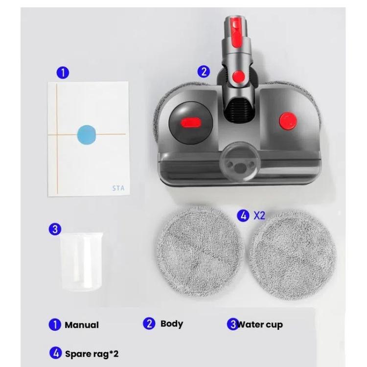 For Dyson V12 Slim / V10 Slim 4-In-1 Electric Mop Head With UV Sterilizer Light And Water Tank - free shipping - PMc TechLife - Order now!
