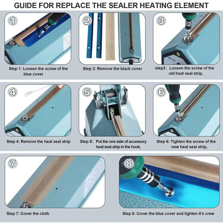 5pcs /Pack Impulse Sealer Spare Repair Parts Heat Seal Strips Replacement 400mm - Others by PMc TechLife | Online Shopping South Africa | PMc TechLife | Buy Now Pay Later Mobicred