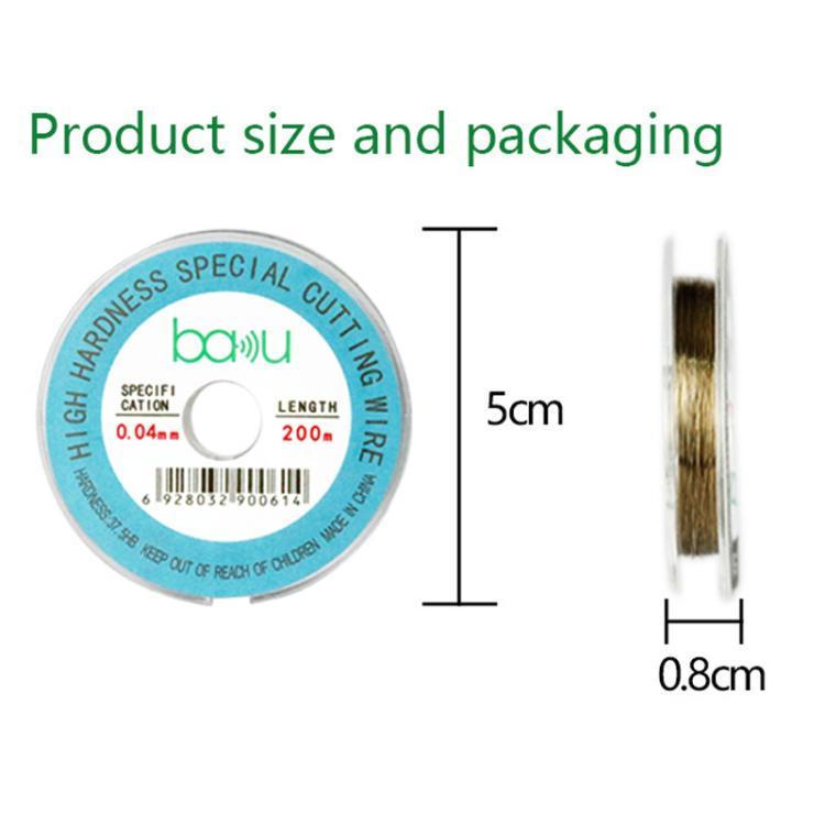 BAKU 0.03mm 200m/329ft Carbon Steel Screen Separator Cutting Wire for Smartphone & Tablet LCD Screen Repair - free shipping - PMC TechLife - Order now!