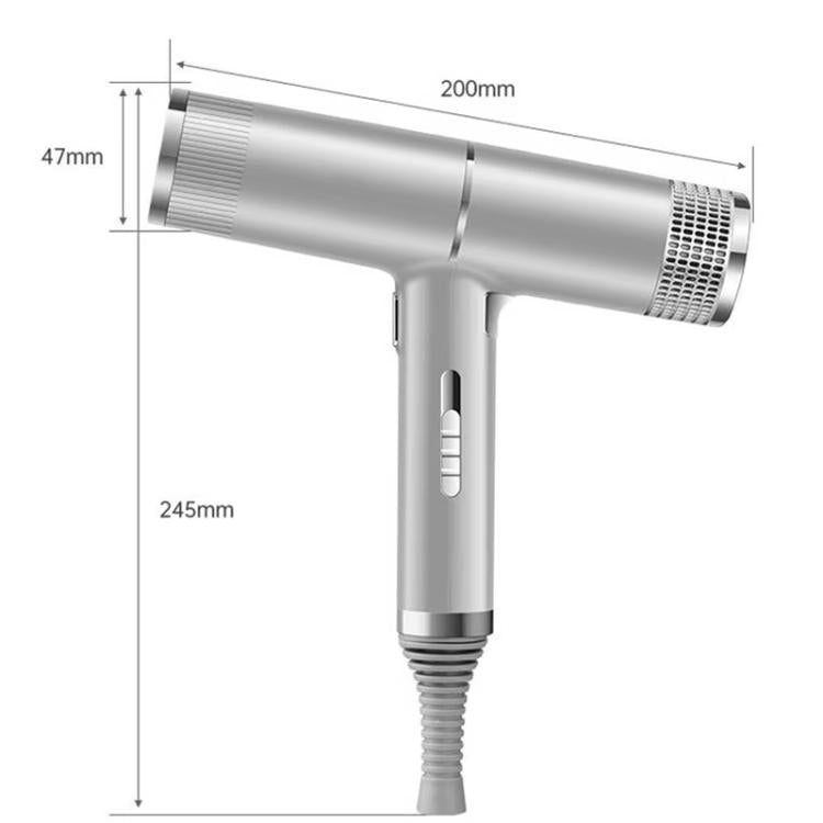 T-Shaped Hair Dryer with Smart Inverter Technology High-Power Blow Dryer for Home & Salon Use US Plug(Gray) - free shipping - PMC TechLife - Order now!