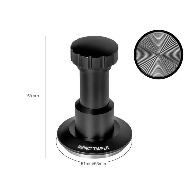 53mm Adjustable Impact Coffee Tamper with Threaded Base Spring-Loaded Espresso Tamper Tool - free shipping - PMC TechLife - Order now!