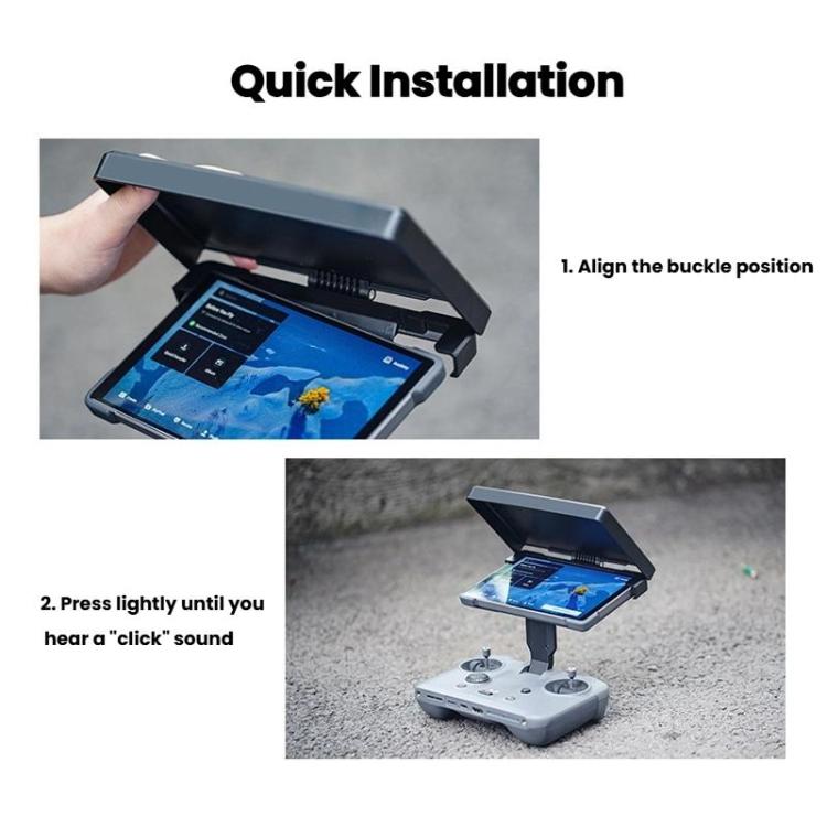 For DJI RC Pro 2 Controller CYNOVA Sunshade Hood Adjustable Anti-Glare Shield with Multi-Angle Positioning(Black) - free shipping - PMC TechLife - Order now!