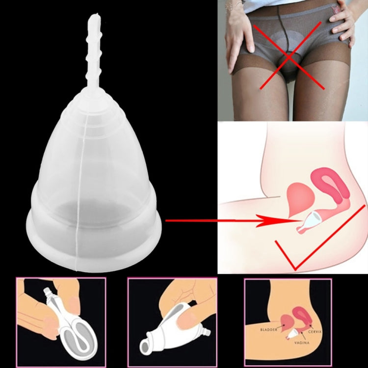 3 PCS Reusable Soft Cup Silicone Menstrual Cup, Size:Small(Purple) - Others by PMC TechLife | Online Shopping South Africa | PMC TechLife