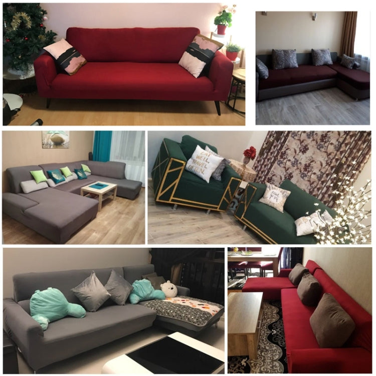 Sofa All-inclusive Universal Set Sofa Full Cover Add One Piece of Pillow Case, Size:Single Seater(90-140cm)(Silvery Grey) - free shipping - PMC TechLife - Order now!