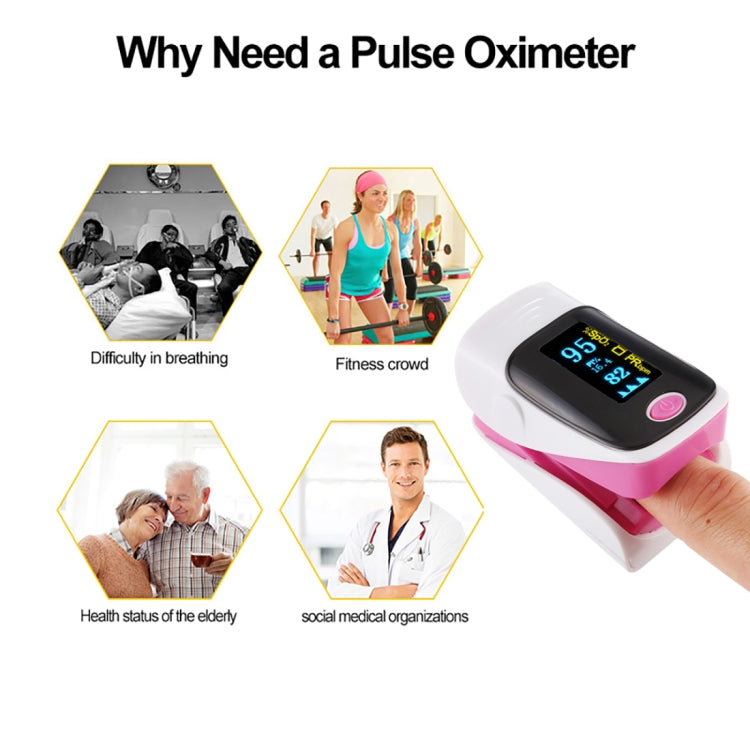 AB-80 Precision Finger Pulse Oximeter Blood Oxygen Monitor(Purple) - free shipping - PMC TechLife - Order now!
