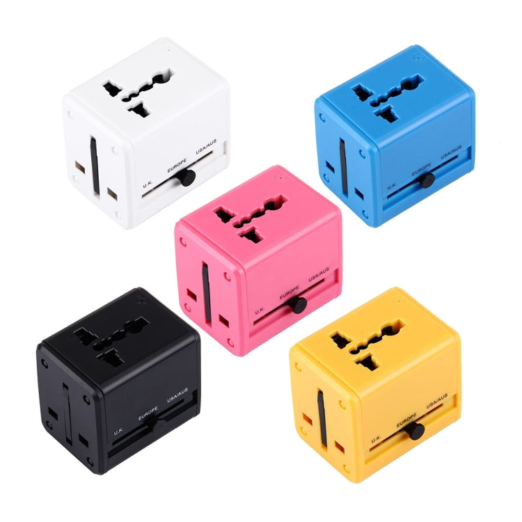 World-Wide Universal Travel Concealable Plugs Adapter with & Built-in Dual USB Ports Charger for US, UK, AU, EU(Black) - free shipping - PMC TechLife - Order now!