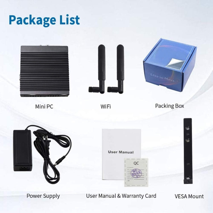 K660G4 Windows and Linux System Mini PC, Intel Celeron Processor N2840 Quad-Core 2M Cache,1.83GHz, up to 2.25GHz, 8GB RAM + 128GB SSD, EU Plug - Windows Mini PCs by PMc TechLife | Online Shopping South Africa | PMc TechLife | Buy Now Pay Later Mobicred