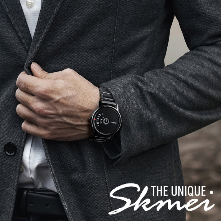 SKMEI 1260 Fashion Creative Pointer 30m Waterproof Quartz Wrist Watch with Stainless Steel Watchband(Silver) - free shipping - PMC TechLife - Order now!