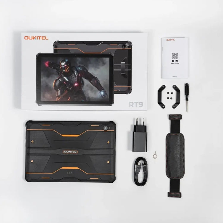 OUKITEL RT9 4G Network IP68/IP69K Rugged Tablet, 6GB+256GB, 11 inch Android 14 Unisoc T606 Octa-Core Support Dual SIM, EU Plug (Black) - free shipping - PMC Jewellery - Order now!