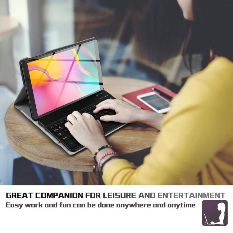 AM13 2 in 1 Removable Bluetooth Keyboard + Protective Leather Tablet Case with Holder for Lenovo Tab P11 Pro (TB-XJ706F)(Rose Gold) - Lenovo Keyboard by PMC TechLife | Online Shopping South Africa | PMC TechLife