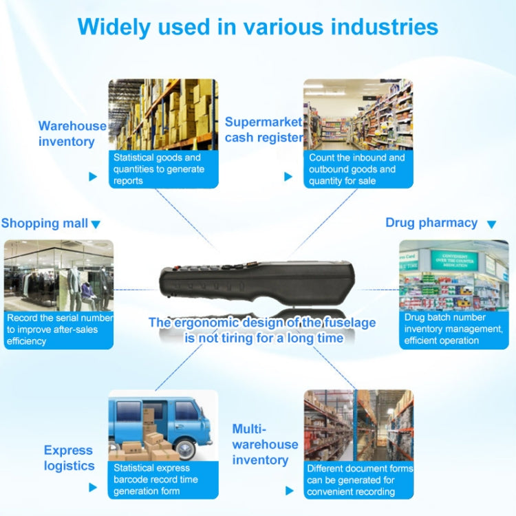 NEWSCAN NS8103L One-dimensional Laser Wireless Barcode Scanner Collector - free shipping - PMC TechLife - Order now!