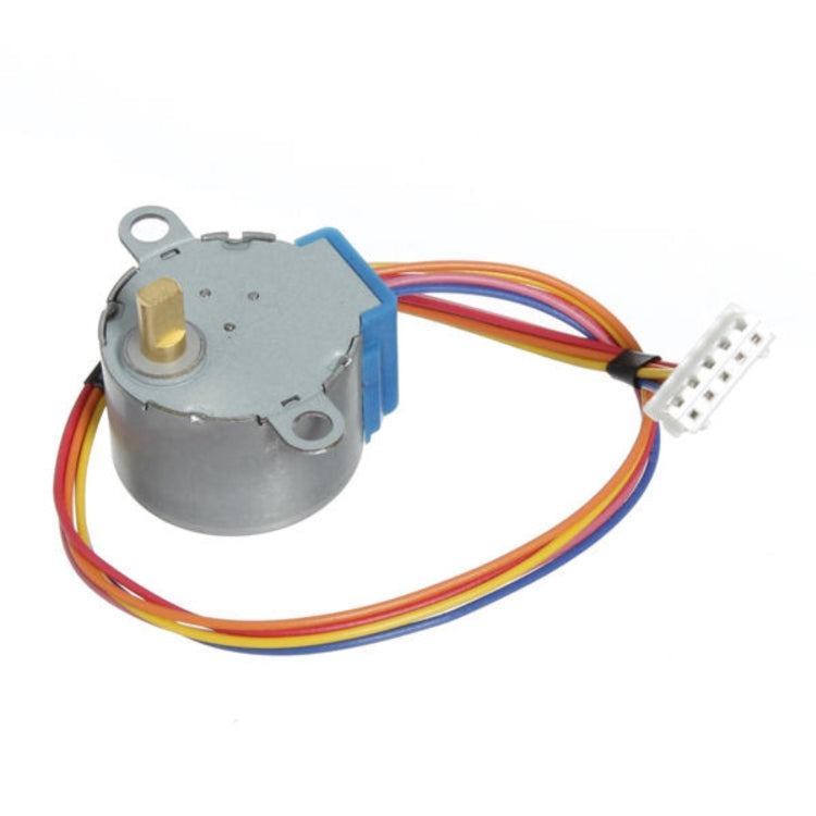LDTR-WG0246 28YBJ-48 DC 5V 4 Phase 5 Wire Stepper Motor with ULN2003 Driver Board (Silver) - Motor Module by PMC TechLife | Online Shopping South Africa | PMC TechLife