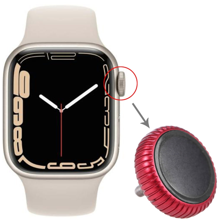 Watch Crown Nut Replacement For Apple Watch Series 7 (GPS) (Red) - by PMC TechLife | Online Shopping South Africa | PMC TechLife