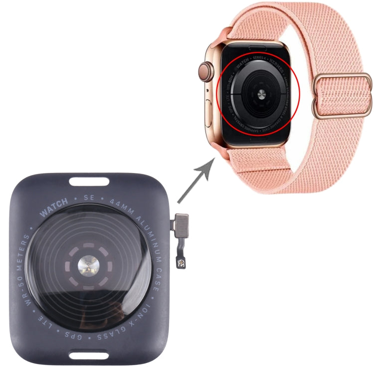 Glass Back Cover With Wireless Charging Coil For Apple Watch Series SE 2022 44mm LTE Edition (Grey) - free shipping - PMC TechLife - Order now!
