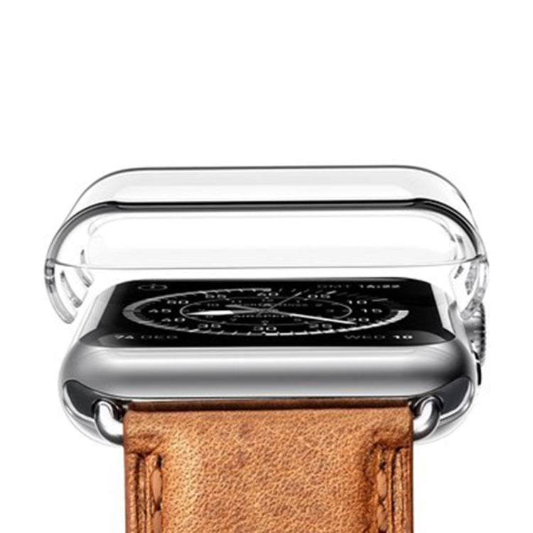 For Apple Watch Series 6 & SE & 5 & 4 40mm Full Coverage PC Case(Transparent) - Watch Cases by PMC TechLife | Online Shopping South Africa | PMC TechLife | Buy Now Pay Later Mobicred