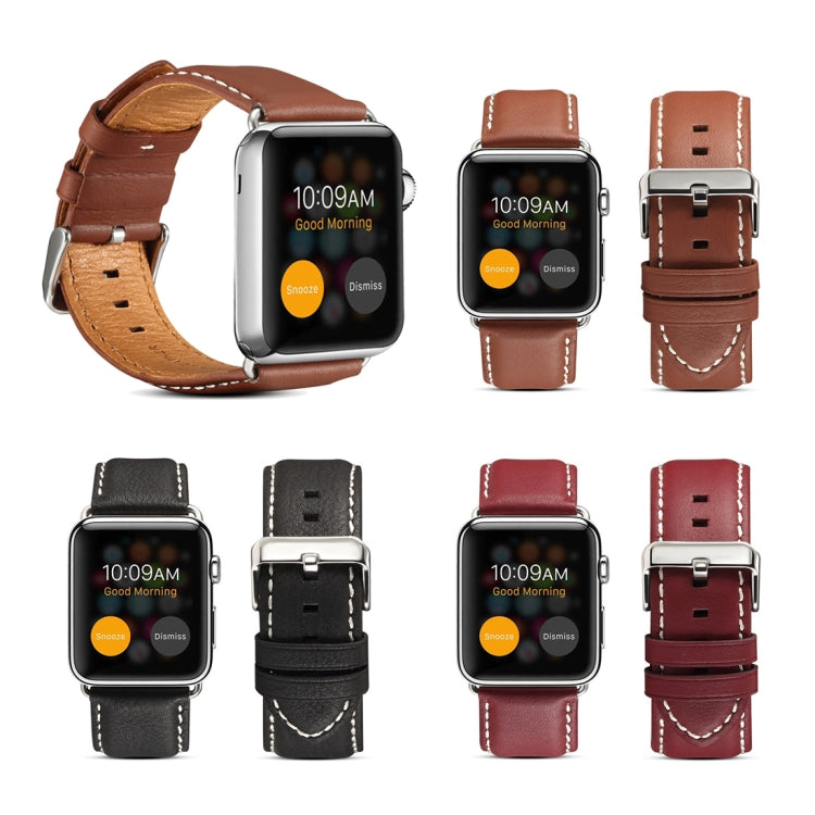 Denior Environmental Luxury Car Watch Leather Watch Band for Apple Watch Ultra 49mm&Watch Ultra 2 49mm / Series 10 46mm / 9&8&7 45mm / SE 3&SE 2&6&SE&5&4 44mm / 3&2&1 42mm(Brown) - free shipping - PMC TechLife - Order now!