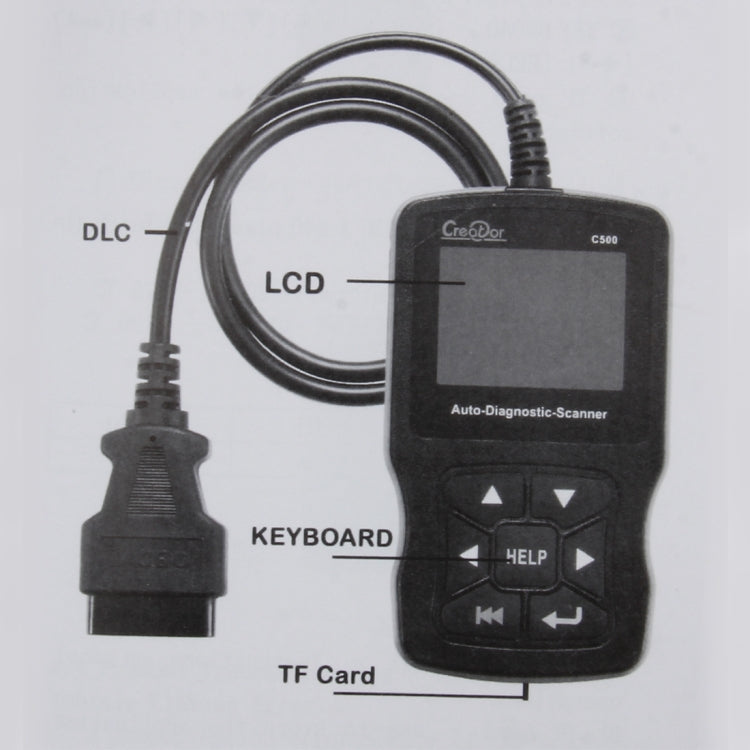 C500 Code Scanner 320*240 Pixel Display Car Scanner Fault Code Reader Scanner Update Online Automotive Diagnostic Tool, Support SD card - Code Readers & Scan Tools by PMC TechLife | Online Shopping South Africa | PMC TechLife