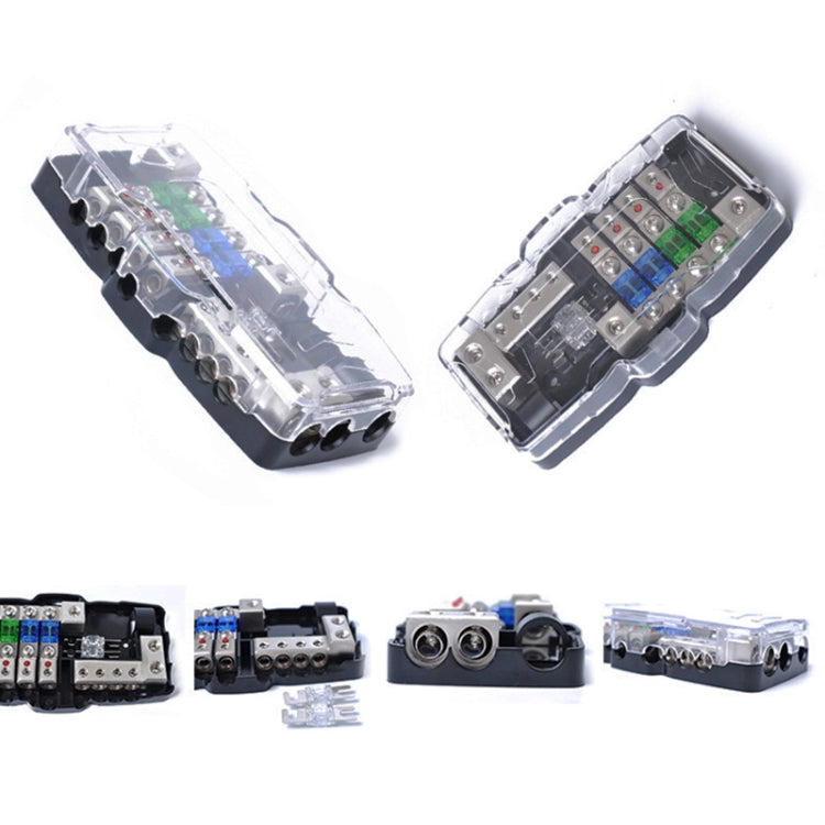 Car Audio Stereo Distribution Block Ground Mini ANL Fuse Block 4 Way Fuse Block 30A 60A 80Amp with LED - free shipping - PMC TechLife - Order now!