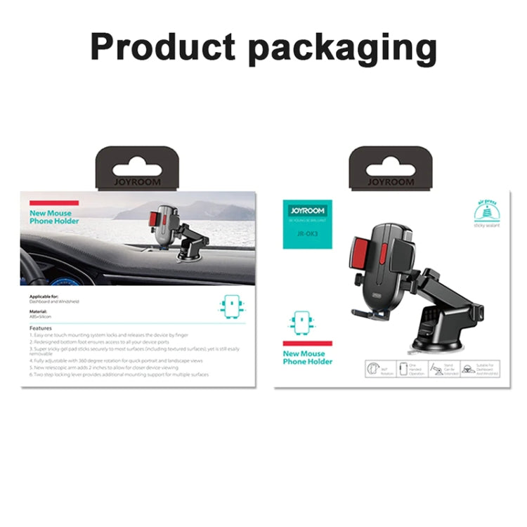 JOYROOM JR-OK3 Car New Mouse Phone Holder (Black Blue) - Car Holders by JOYROOM | Online Shopping South Africa | PMC TechLife