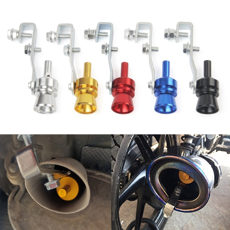 Universal Aluminum Turbo Sound Exhaust Muffler Pipe Whistle Car / Motorcycle Simulator Whistler, Size: M, Outside Diameter: 23mm(Blue) - Exhaust Pipes by PMC TechLife | Online Shopping South Africa | PMC TechLife | Buy Now Pay Later Mobicred