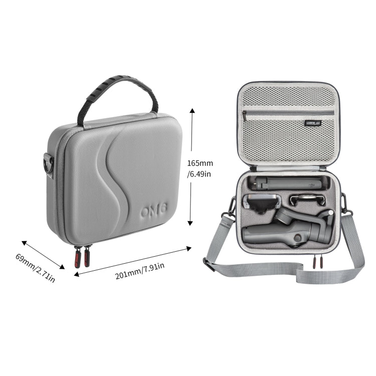 For DJI Osmo Mobile 6 STARTRC Portable Shockproof Waterproof PU Case Bag(Dark Gray) - by STARTRC | Online Shopping South Africa | PMC TechLife | Buy Now Pay Later Mobicred